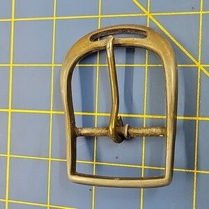 Metal Dark Silver Tone Belt Buckle